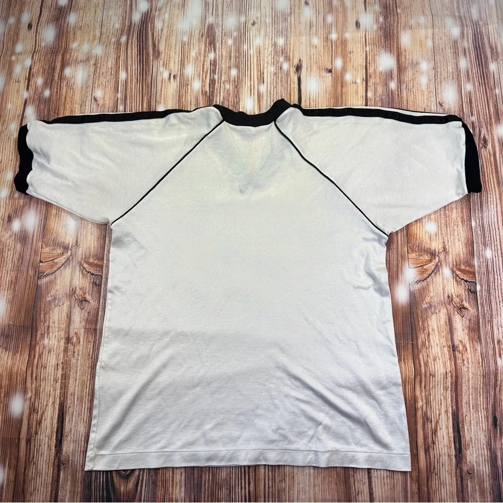 Vintage 90s Adidas National Coaching School Tshirt Size Medíum